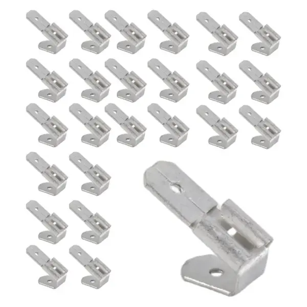N96R 25 Pcs Double Piggyback Spade Connectors,Female Male Quick Disconnect Piggyback Spade Crimp Terminals Assortment Kit