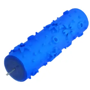 Patterned Paint Roller For Walls Decorative Texture Roller Tool Plastic Handle Embossing Wall Art Rubber Graining Maker Diy