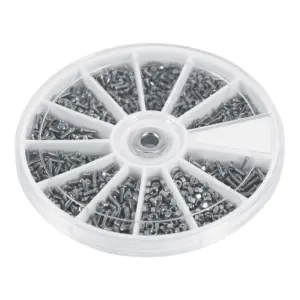 600PCS 12 Kinds of Small Screws Nuts Assortment Kit M1 M1.2 M1.4 M1.6 Repair Tool Accessory High Quality for Watches Glassess