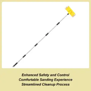 Drywall Pole Sander Adjustable Telescopic Wall Polishing Sanding Tool Wall Cleaning Extension Pole Sander For Floors Ceilings