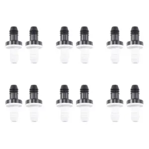 ABRU-12Pcs 3/8 Inch 10Mm Inline Abs One Way Water Non Return Check Valve For Fuel Gas Liquid Air