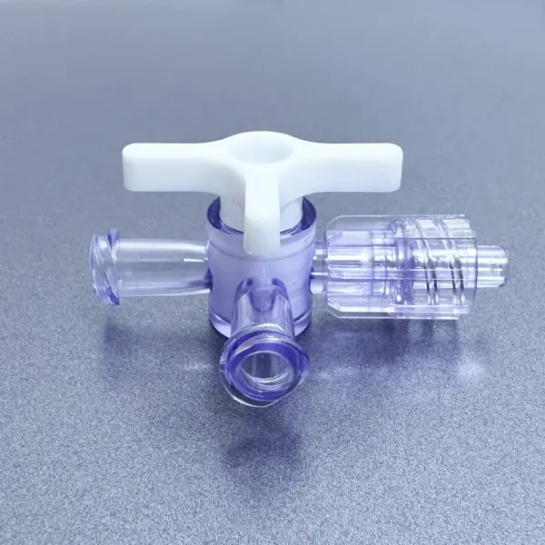 5PCS Healthcare Medical Grade Non Sterile Plastic Three Way Stopcock Valve