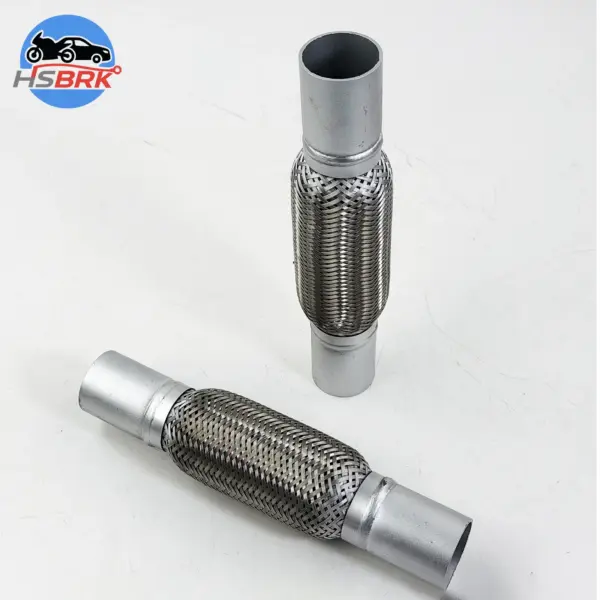 ID32-102mm Universal Exhaust Flex Pipe Stainless Steel Braided Bellow Flexible Muffler Connector Weld On Car Exhaust Repair Tube