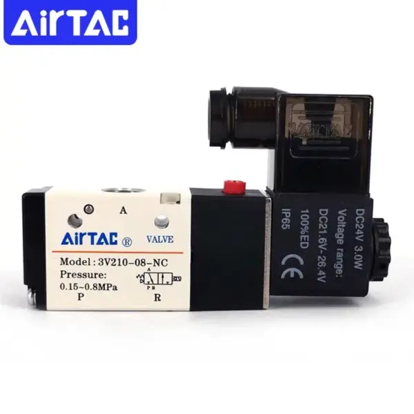 AirTac Original 3V110-06 3V21008NCB 3V210-08 3V310-10 3/2 Way Air Solenoid Valve Electromagnetic Valves Pneumatic Parts