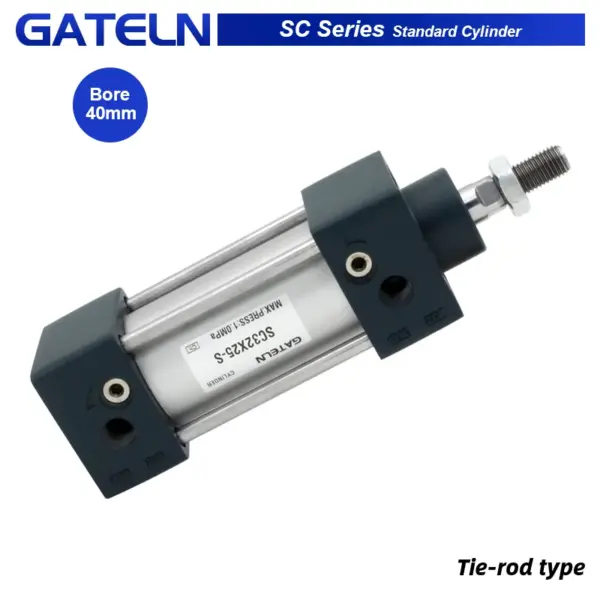 SC40 Standard Air Cylinders Double Acting Pneumatic Cylinder SC40X25S SC40X100 SC40X200S