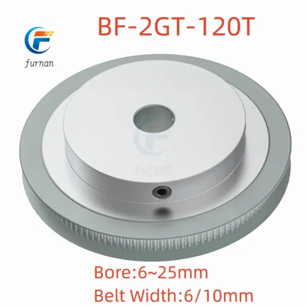 110T/120T 2GT Timing Pulley Bore 6~25mm for Width 6mm 10mm GT2 Synchronous Belt 3D Printer CNC Parts  BF Type Pitch 2mm Big pull