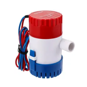 Boat Bilge Water Pump 12 V 1100 GPH Electric Marine Bilge Pump and Automatic Boat Pump Float Switch 12 V 24 V 32 V for Boats