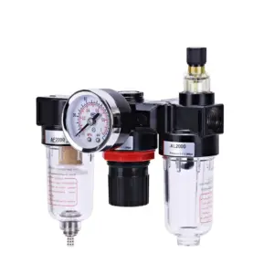 AC2000 1/4" Oil Water Separator  Separator For Water Filters Dehumidifie Air Compressor Pressure Regulation  With Accessories