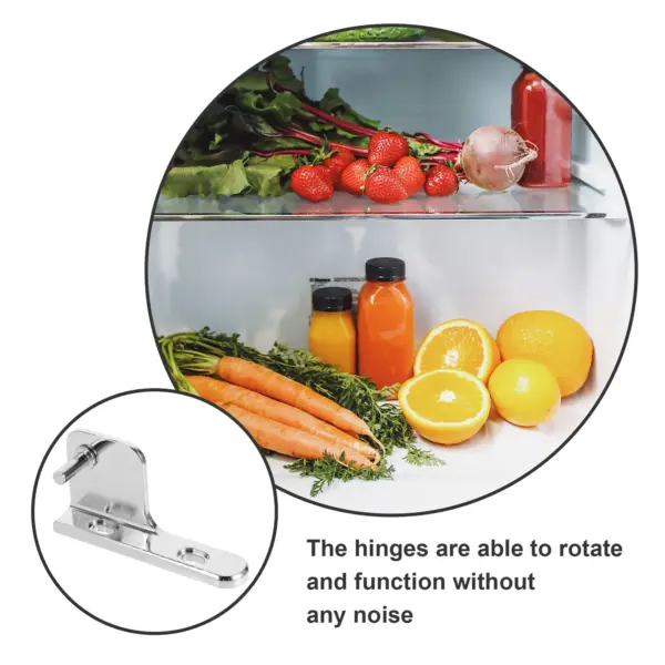 Stainless Steel Commercial Refrigerator Door Hinge Heavy Duty Freezer Door Replacement for Cooler Display Cabinets Left