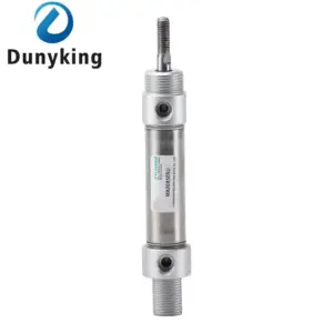 MA16 20 25 32 40 50 63 Double Acting Stainless Steel MA Mini Pneumatic Cylinder10 25 200 250 300mm Stroke Air Pressure Cylinder
