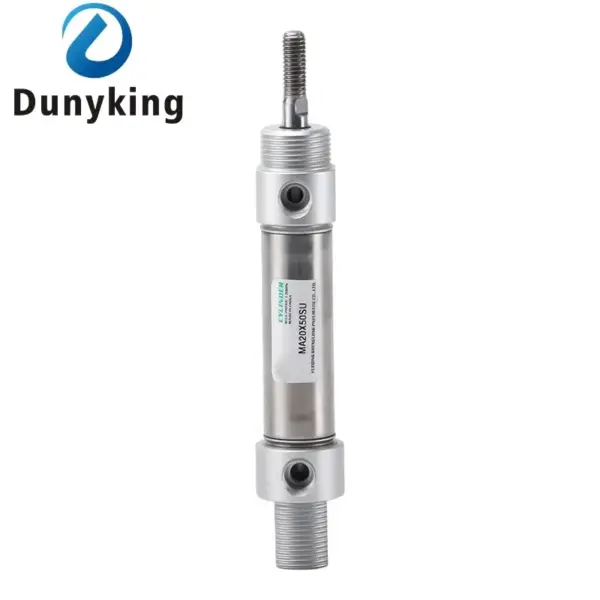 MA16 20 25 32 40 50 63 Double Acting Stainless Steel MA Mini Pneumatic Cylinder10 25 200 250 300mm Stroke Air Pressure Cylinder