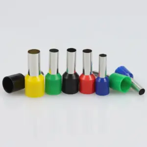 VE E Copper Tubular Connector Insulation Cord End Tube Electric Wire Connection Sleeve Pin Ferrule Cable Lug Crimp Terminal