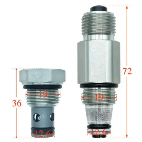 1 set of automobile lift pressure relief valve, one-way valve