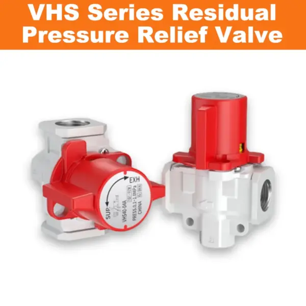 VHS Series Residual Pressure Relief Valve Manual Safety Air Release Valve for Maintenance VHS30-02A-03V/VHS40-03-04A