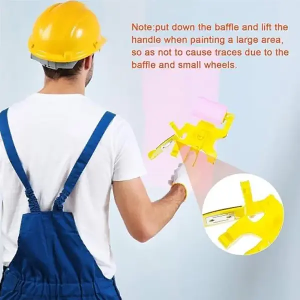 A21Q -Paint Edge Roller Brush With Roller Brush Extension Pole For Home Room Wall Ceilingwindow Painting Cleaning Paint Roller