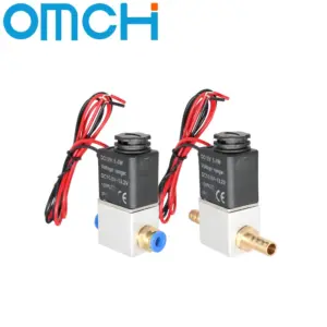 Normally Closed 1/4" Solenoid Valve DC 12V 24V AC 110V 220V Pneumatic Position Coil Alloy Internal Electric for Air Water Oil