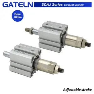 SDAJ20 Adjustable stroke compact air cylinder double acting SDAJ20X20-20 SDAJ20X30-20