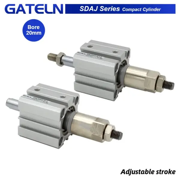 SDAJ20 Adjustable stroke compact air cylinder double acting SDAJ20X20-20 SDAJ20X30-20