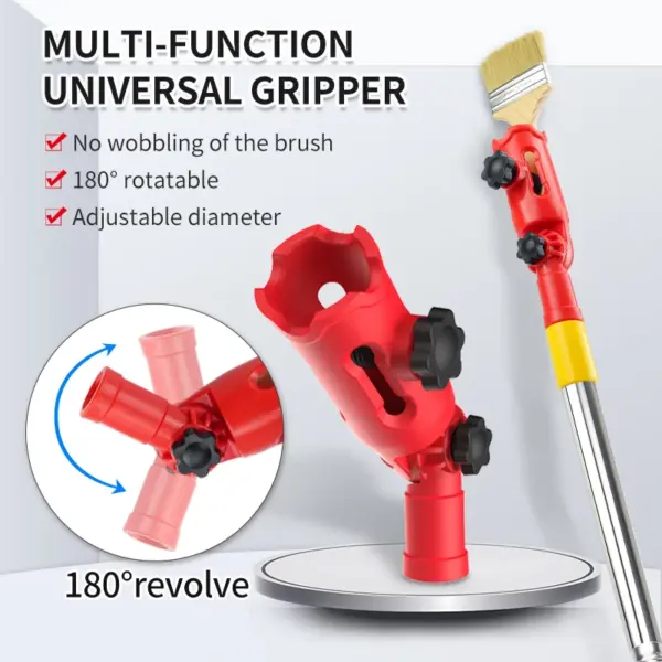 Paint Brush Extender Paint Roller Extension Pole Clamping Tool Telescopic Rod Paint Handle Tools For Painting The Ceiling