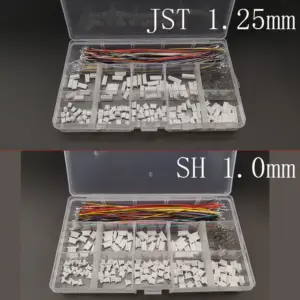 SH 1.0mm / JST 1.25mm Female Socket Connector Kit SH 1.0 / JST 1.25 Housing 2/3/4/5/6/7/8/9/10Pin with Terminal Pre-Crimped Wire