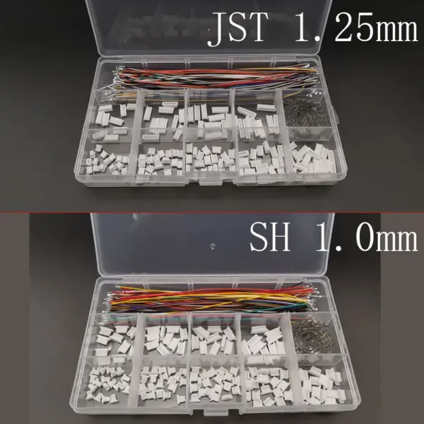 SH 1.0mm / JST 1.25mm Female Socket Connector Kit SH 1.0 / JST 1.25 Housing 2/3/4/5/6/7/8/9/10Pin with Terminal Pre-Crimped Wire