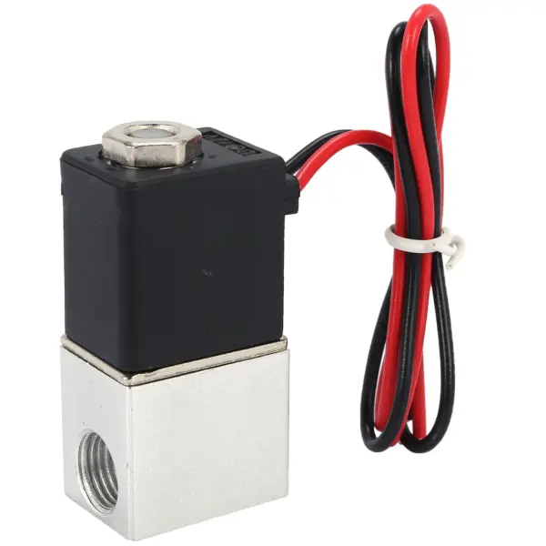 AS94-DC12V Solenoid Valve 1/4 Inch 2 Way Normally Closed Direct-Acting Pneumatic Valves For Water Air Gas