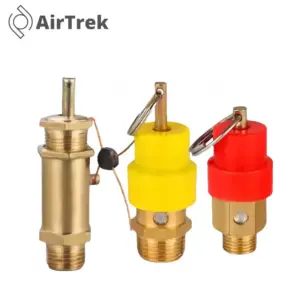 1PCS 1/4'' 3/8" 1/2" BSP 1/3/4/5/6/7/8KG Air Compressor Safety Relief Valve Pressure Release Regulator For Pressure Piping