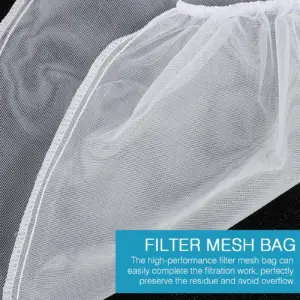 10Pcs Paint Filter Mesh Bags Nylon Polyester Drawstring Strainers for Oil Paint Fine Filtration Mesh Bag for Painting Supplies