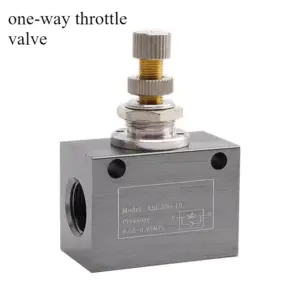 Adjustable Speed ASC Flow Control Valve, One-Way Throttle Valve for Automation Equipment, Industrial Machinery, High Precision