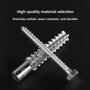 50/100 Sets of Metal Expansion Sleeve & Self-Tapping Screw Kits Drill-Ready Plug Screws for Concrete Wall Anchoring - Premium Fa