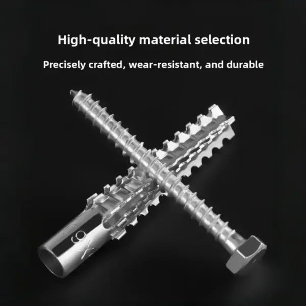 50/100 Sets of Metal Expansion Sleeve & Self-Tapping Screw Kits Drill-Ready Plug Screws for Concrete Wall Anchoring - Premium Fa