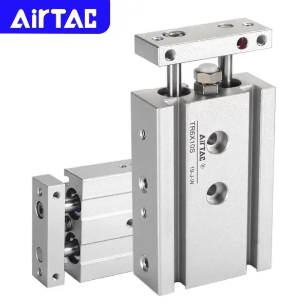 AIRTAC Original TR Pneumatic Twin-rod Cylinder TR10/16/20/25/32mm Aluminum Alloy Stroke 10-200mm Double Acting Type Air Cylinder