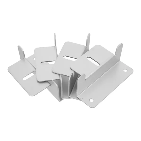 4Pcs Aluminum Z Type Solar Panel Brackets Adjustable Stable Mounting Kit for Rv Roof Boat Trailer DIY Solar Panel Installation