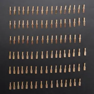 A77I 200Pcs/50Pairs Female Male Spade Crimp Terminals Sleeve Wire Wrap Connector For 22-16 Awg 2.8Mm