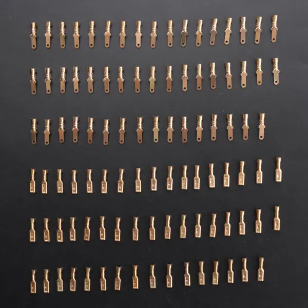 A77I 200Pcs/50Pairs Female Male Spade Crimp Terminals Sleeve Wire Wrap Connector For 22-16 Awg 2.8Mm