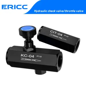 KC one-way throttle valve CIT one-way shut-off valve flow control valve fluid high pressure regulating valve