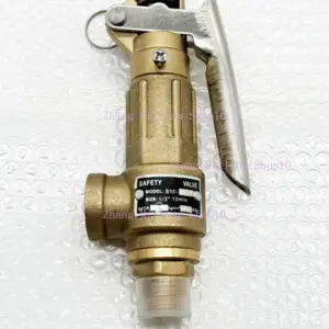 S10L Copper Safety Valve 1/2" 3/4" 1" Brass Pressure Relief Valve 5bar/8bar/10bar For Screw Air Compressor DN15/DN20/DN25