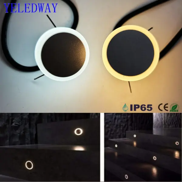 DC12V IP67 Waterproof Wall Lamp 1W Stairs Led Light Outdoor Gate Balcony Garden Yard Steps Ladder Staircase Lighting