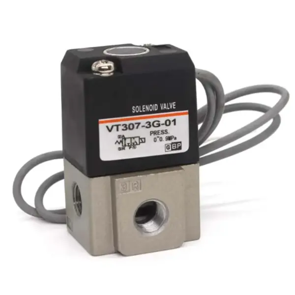 12VDC/24VDC/110VAC/220VAC 1/8" 1/4" BSP Port Body Ported 3 Port Solenoid Valve Direct Operated Rubber Seal VT307