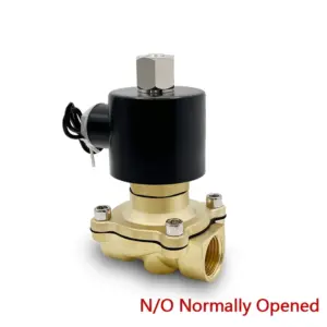 Normally open solenoid valve 12v water valve AC220V air valve DN8/10/15/20/25/50Electric valve1/4"3/8"1/2"3/4" control valve