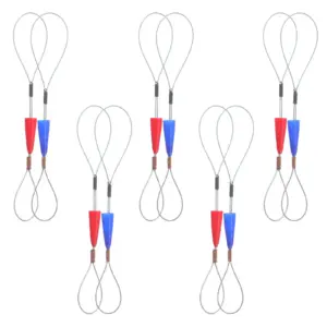 10Pcs Electrical Cable Fastener Fish Tape Puller Grip Wire Pulling Socks Grips Wire Traction Tool Cable Loop Tip Fastener