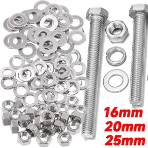 240pcs/box Stainless Steel Hexagon Socket Nut Bolts Assortment Kit M4-M5 Screw Set Metalworking Fasteners Home Hardware Tools
