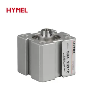 Pneumatic Cylinder SDA 12/16/20/25/32/40/50/63/80/100 Bore Series Double Acting 5-100mm Stroke Compact Thin Air Cylinders