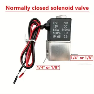 Solenoid Valve Normally Closed 1/4" 1/8" DC 12V 24V AC 110V 220V 2 Way Direct-acting Valves For CNC Water air pneumatic valve