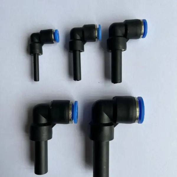 10PCS Pneumatic quick connector PLJ 4/6/8/10/12 Bent-through lever Tubular insertion-type push-through push-in elbow connector