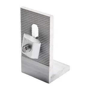 10Pcs Aluminum L Foot Mounting Bracket For Sloped Tin Roof Solar Panel Rail System Heavy Duty Rust Proof Installation Hardware