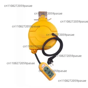 5M Automatic Retractable Power Cable Reel Electric Wire Retractable Barrel for Electric Tools 3000W Power Hose Reel