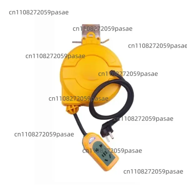 5M Automatic Retractable Power Cable Reel Electric Wire Retractable Barrel for Electric Tools 3000W Power Hose Reel