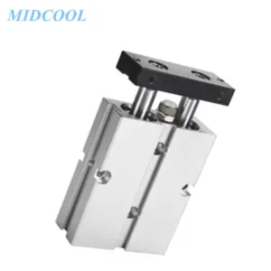 Air Cylinder TN Series 32mm Bore TN32 Twin-rod Cylinder Pneumatic Cylinder 10-200mm Stroke With Magnet Double Acting Type