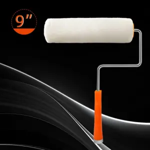 9 inch X 1.5 inch cage roller frame   paint roller 8MM shaft handle internal thread with extension pole high position brush;
